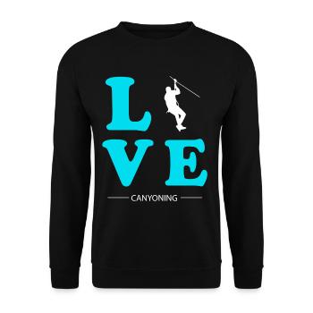 CANYONING LOVE - Unisex Pullover - Schwarz - Vorne - Alina (178cm) & Michal (187cm)