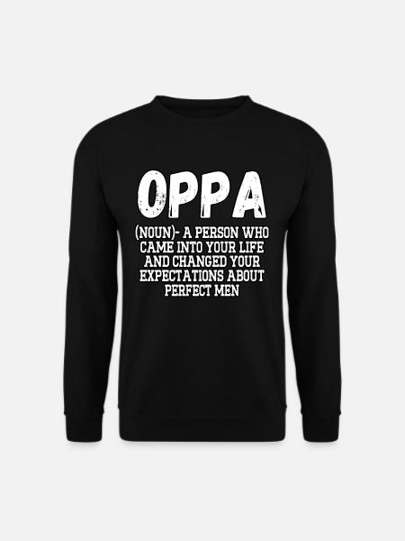 Funny K-pop Idols Bias Oppa K-drama South Korea - Unisex Pullover - Schwarz