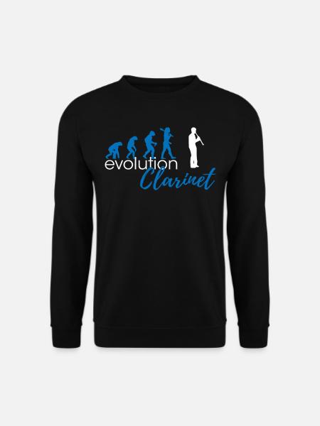 Clarinet Evolution - Unisex Sweatshirt - black