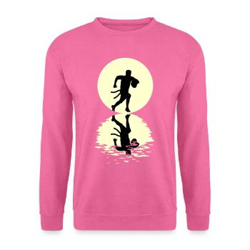 Flag Football Moon - Unisex Sweatshirt - pink - Front