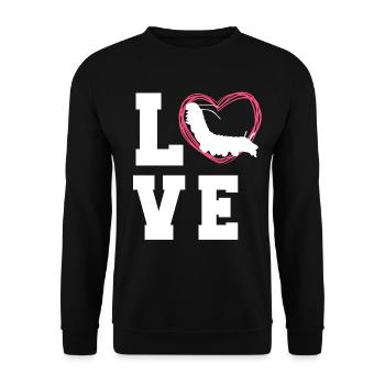 Chemise Caterpillar pour femme - Sweat-shirt Unisexe - noir - Devant - Alina (178cm) & Michal (187cm)