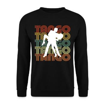 TANGO - Unisex Sweatshirt - black - Front - Alina (178cm) & Michal (187cm)