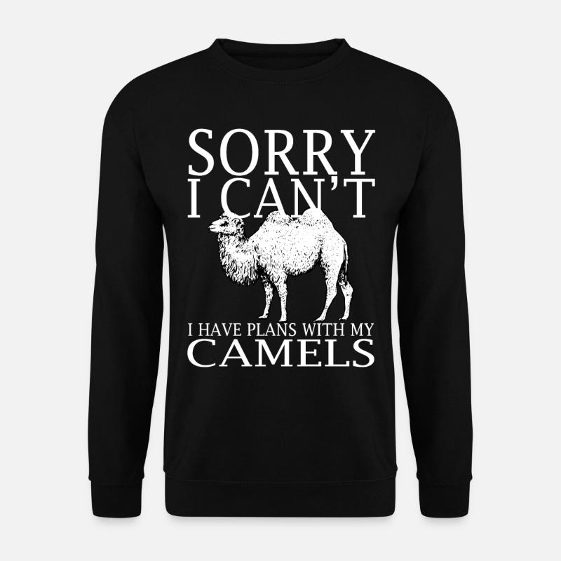 Camels Funny Tee Shirt - Unisex Sweatshirt - black
