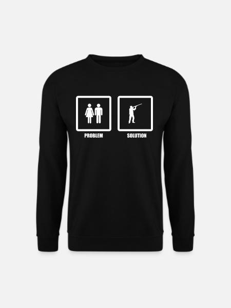 Problem Solved Hunting - Unisex Sweatshirt - black