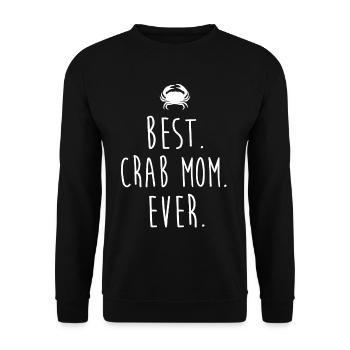 CRAB SHIRT FOR YOUR MOTHER - Unisex Pullover - Schwarz - Vorne - Alina (178cm) & Michal (187cm)