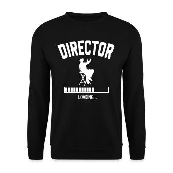 Future Director - Unisex Sweatshirt - black - Front - Alina (178cm) & Michal (187cm)