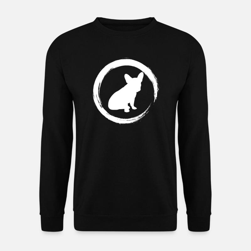 french bulldog - Unisex Pullover - Schwarz