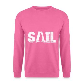 Sail Boating Sailing Boat Sail Captain - Unisex Pullover - Pink - Vorne