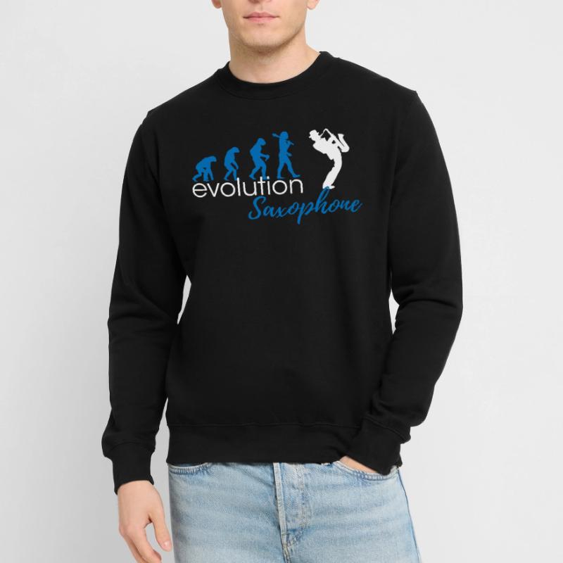 Évolution du saxophone Sweat-shirt Unisexe