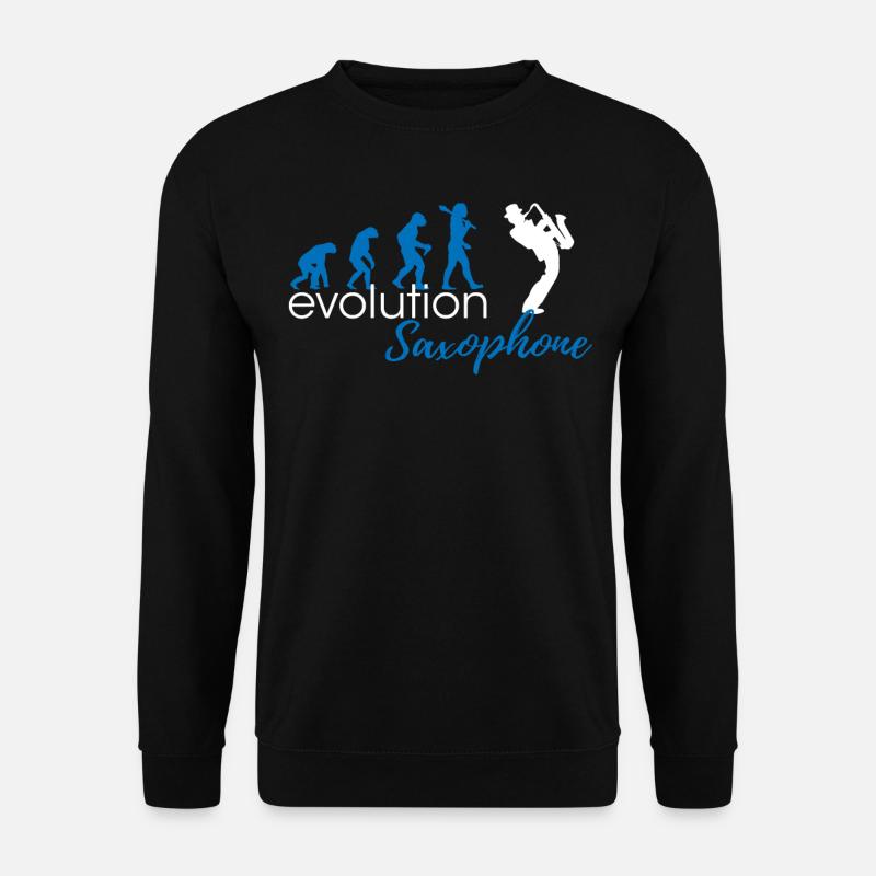Évolution du saxophone - Sweat-shirt Unisexe - noir