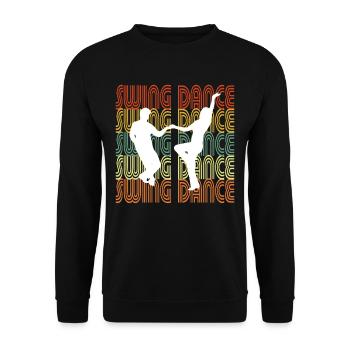SWING DANCE - Unisex Pullover - Schwarz - Vorne - Alina (178cm) & Michal (187cm)