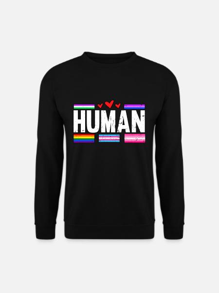 Human LGBT Pride Month Bisexual - Unisex Sweatshirt - black