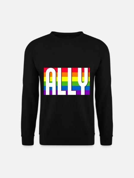 Ally LGBT Pride Month Gay Bi Trans - Unisex Pullover - Schwarz