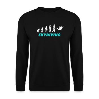 Maillots de l’équipe de parachutisme - Sweat-shirt Unisexe - noir - Devant - Alina (178cm) & Michal (187cm)