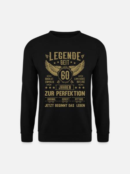 Legende seit 60 Jahren 60. Geburtstag - Unisex Pullover - Schwarz