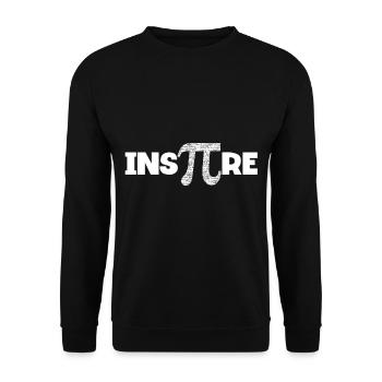 Ins-pi-re Happy Pi Day Mathematic Math Geek - Sweat-shirt Unisexe - noir - Devant - Alina (178cm) & Michal (187cm)