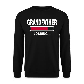 Grandfather - Unisex Sweatshirt - black - Front - Alina (178cm) & Michal (187cm)