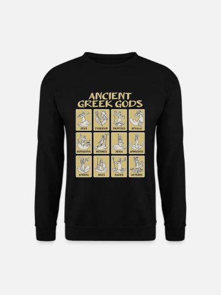 Antike griechische Mythologie mit griechischen Gö - Unisex Pullover - Schwarz