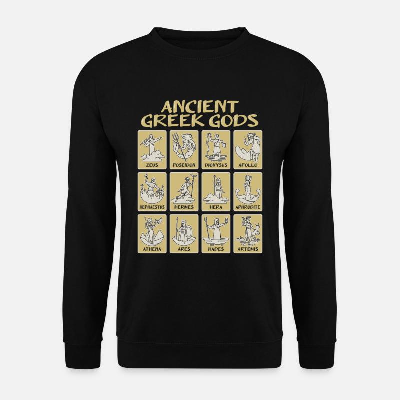 Antike griechische Mythologie mit griechischen Gö - Unisex Pullover - Schwarz