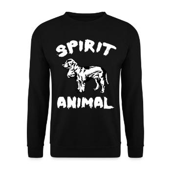 SPANIEL - Unisex Pullover - Schwarz - Vorne - Alina (178cm) & Michal (187cm)
