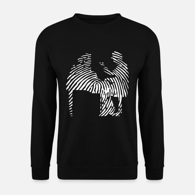 Empreinte digitale du pianiste - Sweat-shirt Unisexe - noir