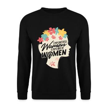 Féminisme féministe Militante des droits des femmes - Sweat-shirt Unisexe - noir - Devant - Alina (178cm) & Michal (187cm)