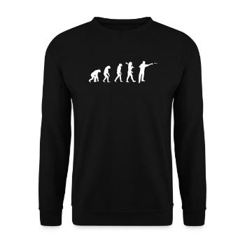 Darts Evolution Good Tee Shirt - Unisex Pullover - Schwarz - Vorne - Alina (178cm) & Michal (187cm)