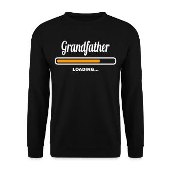 Grandfather Loading - Unisex Pullover - Schwarz - Vorne - Alina (178cm) & Michal (187cm)