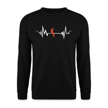 canyoning - Unisex Sweatshirt - black - Front - Alina (178cm) & Michal (187cm)