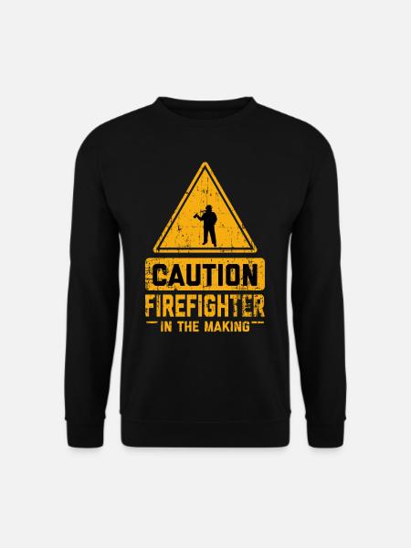 CAUTION Firefighter In The Making - Unisex Sweatshirt - black