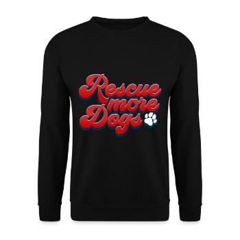 Sauver plus de chiens protéger les animaux Amoureux des chiens - Sweat-shirt Unisexe - noir - Devant - Alina (178cm) & Michal (187cm)