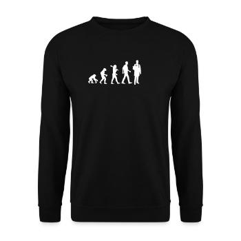 Doctor Evolution - Unisex Pullover - Schwarz - Vorne - Alina (178cm) & Michal (187cm)