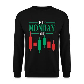 Est-ce lundi encore Blockchain Crypto Trading - Sweat-shirt Unisexe - noir - Devant - Alina (178cm) & Michal (187cm)