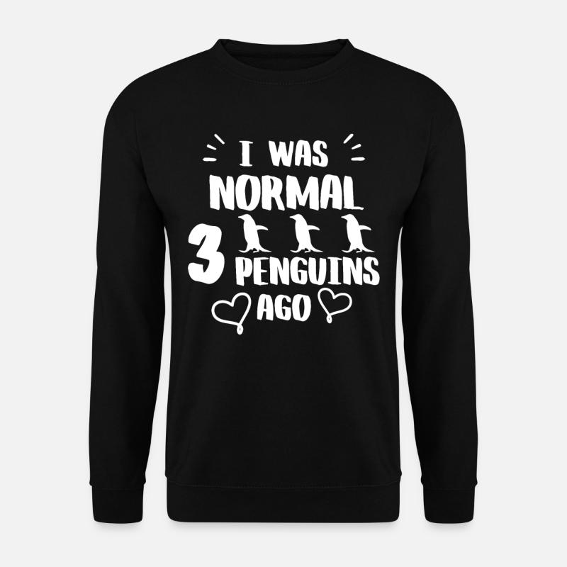 Cool Penguin Tshirt - Unisex Sweatshirt - black