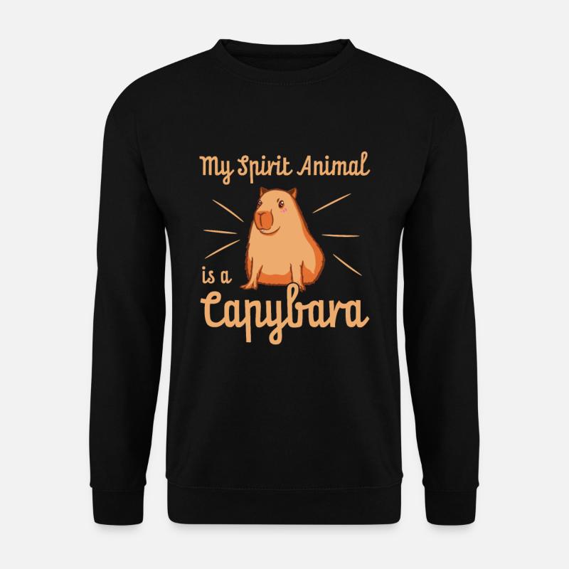 Capybara Haustier Capybara-Liebhaber - Unisex Pullover - Schwarz