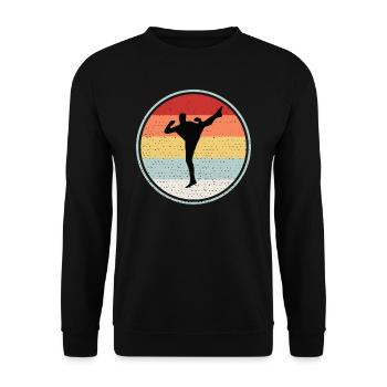 Mma Tshirt Pour Père - Sweat-shirt Unisexe - noir - Devant - Alina (178cm) & Michal (187cm)