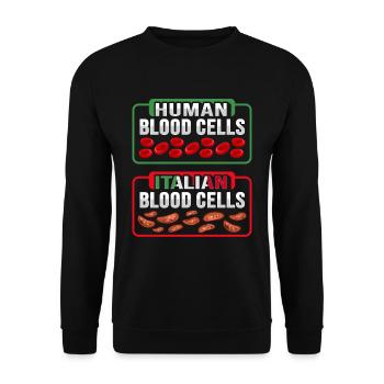 Fun Cuisine italienne Italie Amateurs - Sweat-shirt Unisexe - noir - Devant - Alina (178cm) & Michal (187cm)