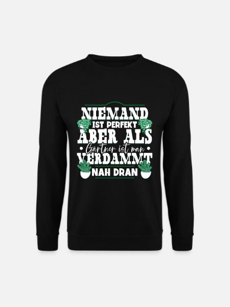 Garten Gärtner - Unisex Pullover - Schwarz