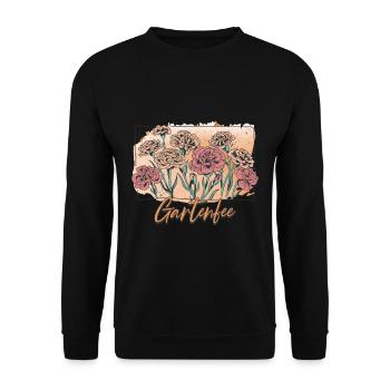 Gartenfee Garten Gärtner - Unisex Pullover - Schwarz - Vorne - Alina (178cm) & Michal (187cm)