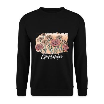 Gartenfee Garten Gärtner - Unisex Pullover - Schwarz - Vorne - Alina (178cm) & Michal (187cm)