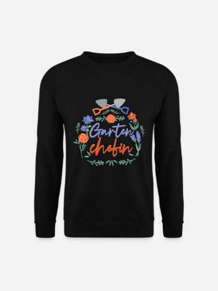 Gartenchefin Gärtner - Unisex Pullover - Schwarz