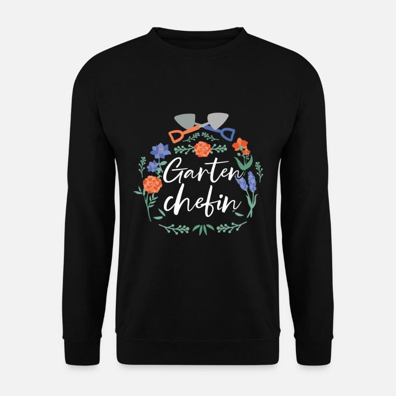 Gartenchefin Gärtner - Unisex Pullover - Schwarz