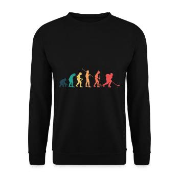 Eishockey - Unisex Pullover - Schwarz - Vorne - Alina (178cm) & Michal (187cm)
