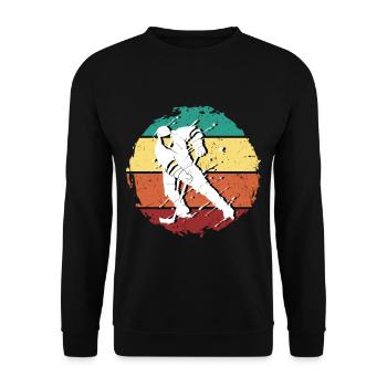 Maillot de hockey sur glace Vintage - Sweat-shirt Unisexe - noir - Devant - Alina (178cm) & Michal (187cm)