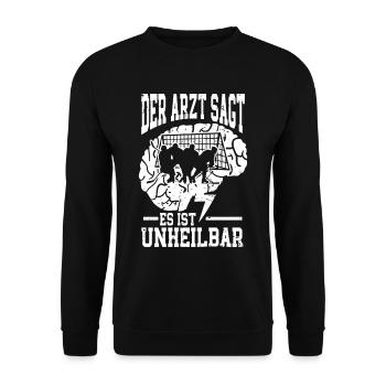Eishockey Lustig - Unisex Pullover - Schwarz - Vorne - Alina (178cm) & Michal (187cm)