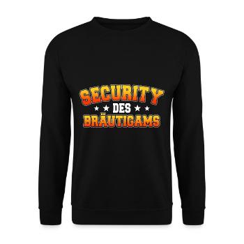 Bräutigam Security Junggesellenabschied Männer - Unisex Pullover - Schwarz - Vorne - Alina (178cm) & Michal (187cm)
