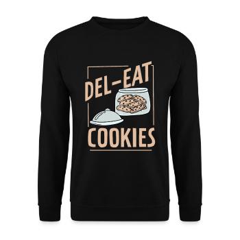 Cookies Cookies Design n Dessert Lovers - Unisex Sweatshirt - black - Front - Alina (178cm) & Michal (187cm)