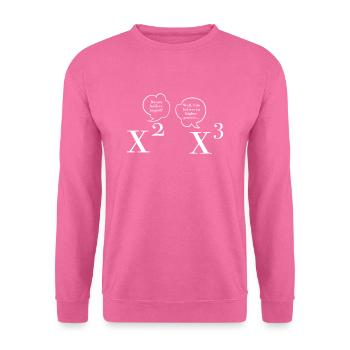 Professeur de mathématiques Blague Mathématicien - Sweat-shirt Unisexe - rose - Devant