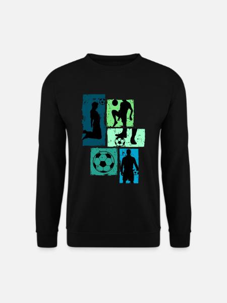 Fußball Retro Trikot Vintage - Unisex Pullover - Schwarz