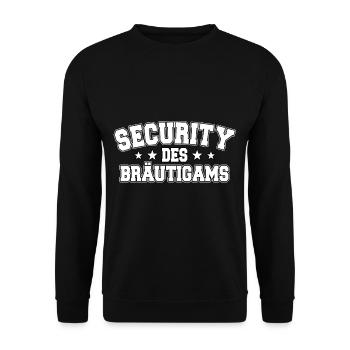 Bräutigam Security Junggesellenabschied Männer - Unisex Pullover - Schwarz - Vorne - Alina (178cm) & Michal (187cm)
